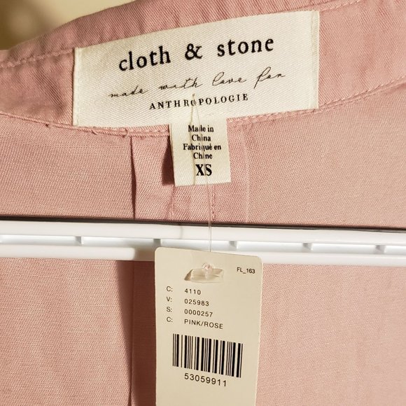 Anthropologie Pink Ruffled Button Down - Picture 2 of 4